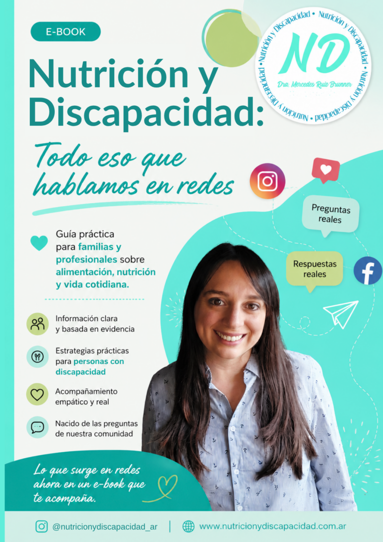 Este e-book nace con el objetivo de acercar información clara, actualizada y basada en evidencia sobre nutrición y discapacidad.